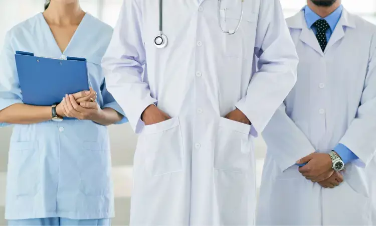 Doctor working with AI